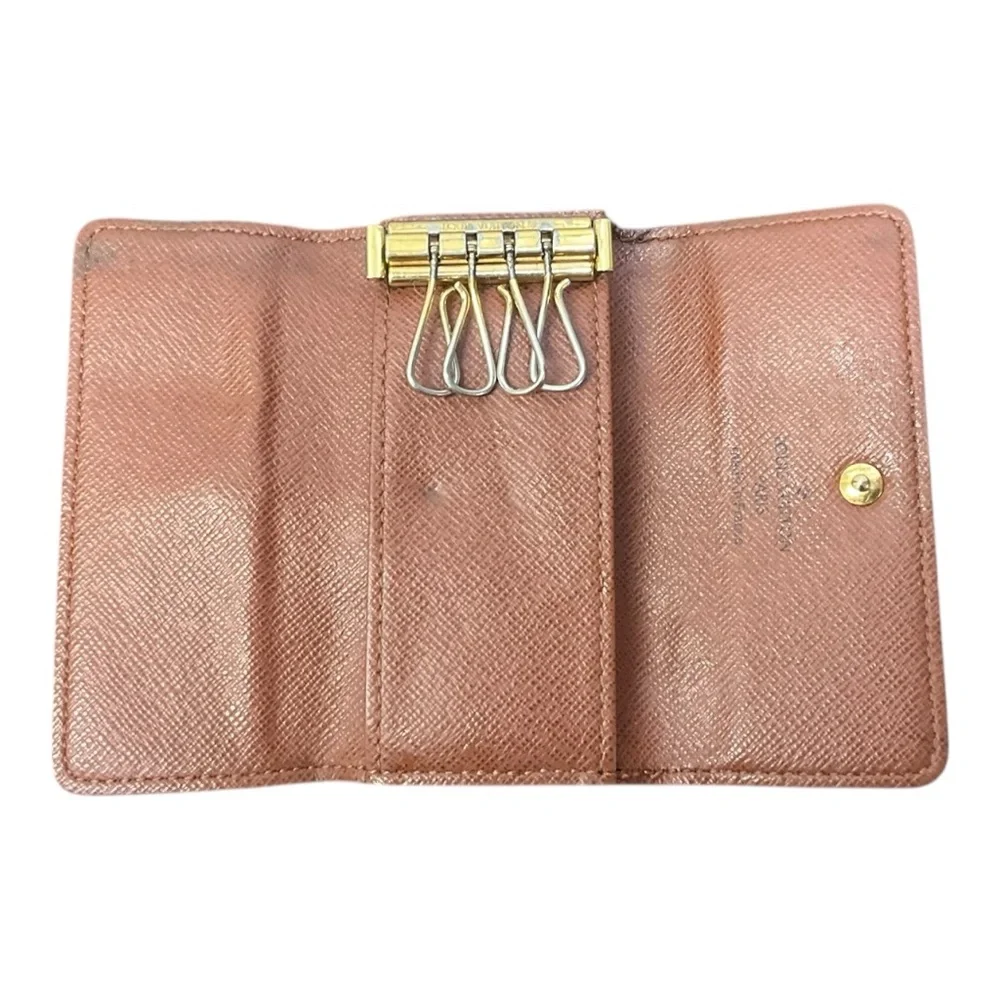 🔑 Louis Vuitton Monogram‎ Canvas 4-Key Holder | Made in France